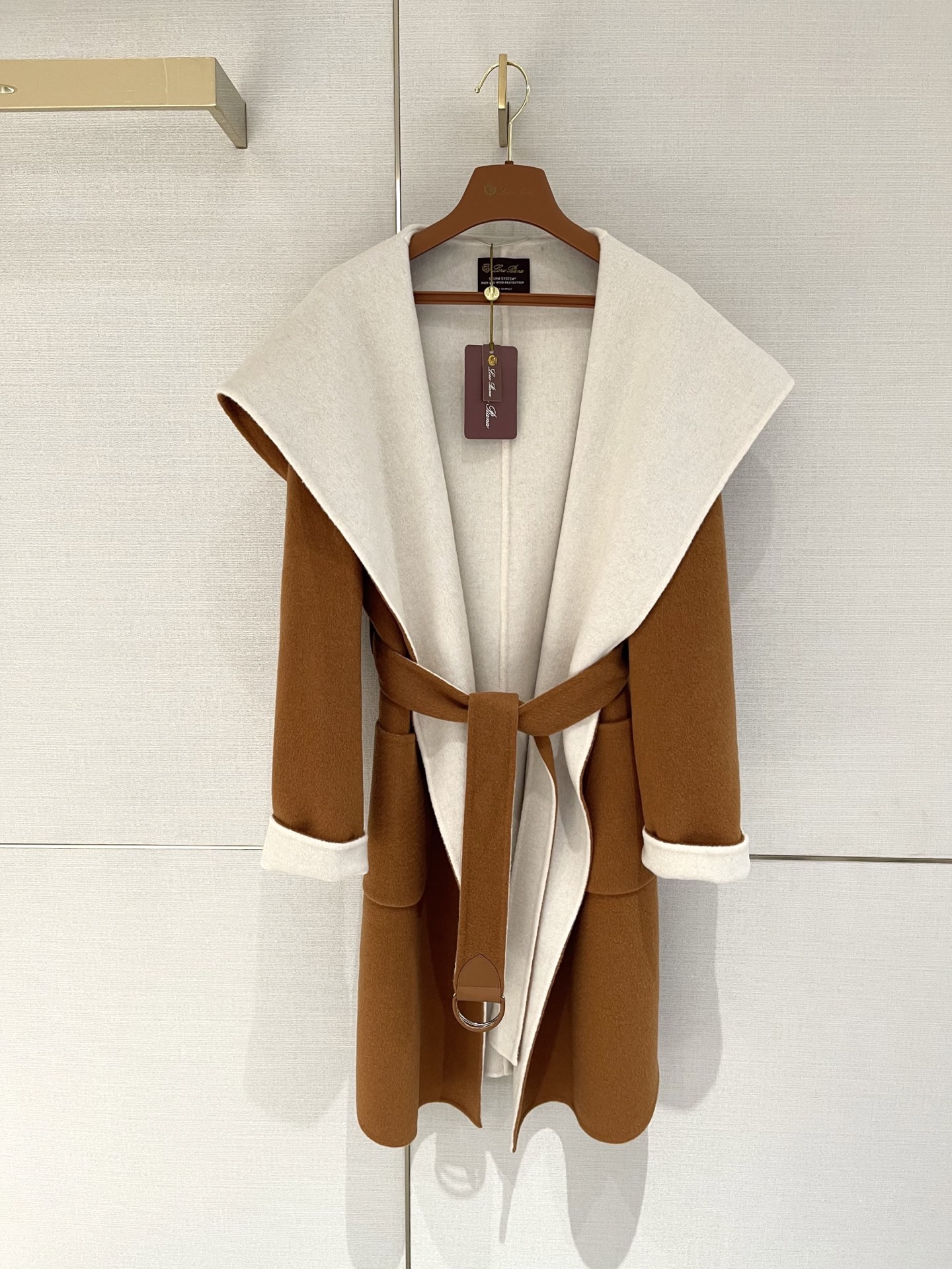 Loro Piana cashmere and wool overcoat , casual, stylish, caramel 