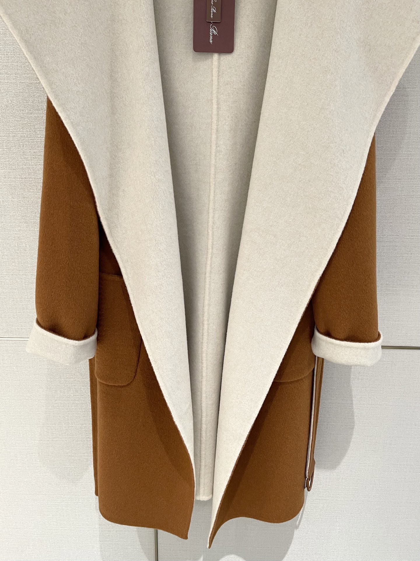 Loro Piana cashmere and wool overcoat , casual, stylish, caramel 