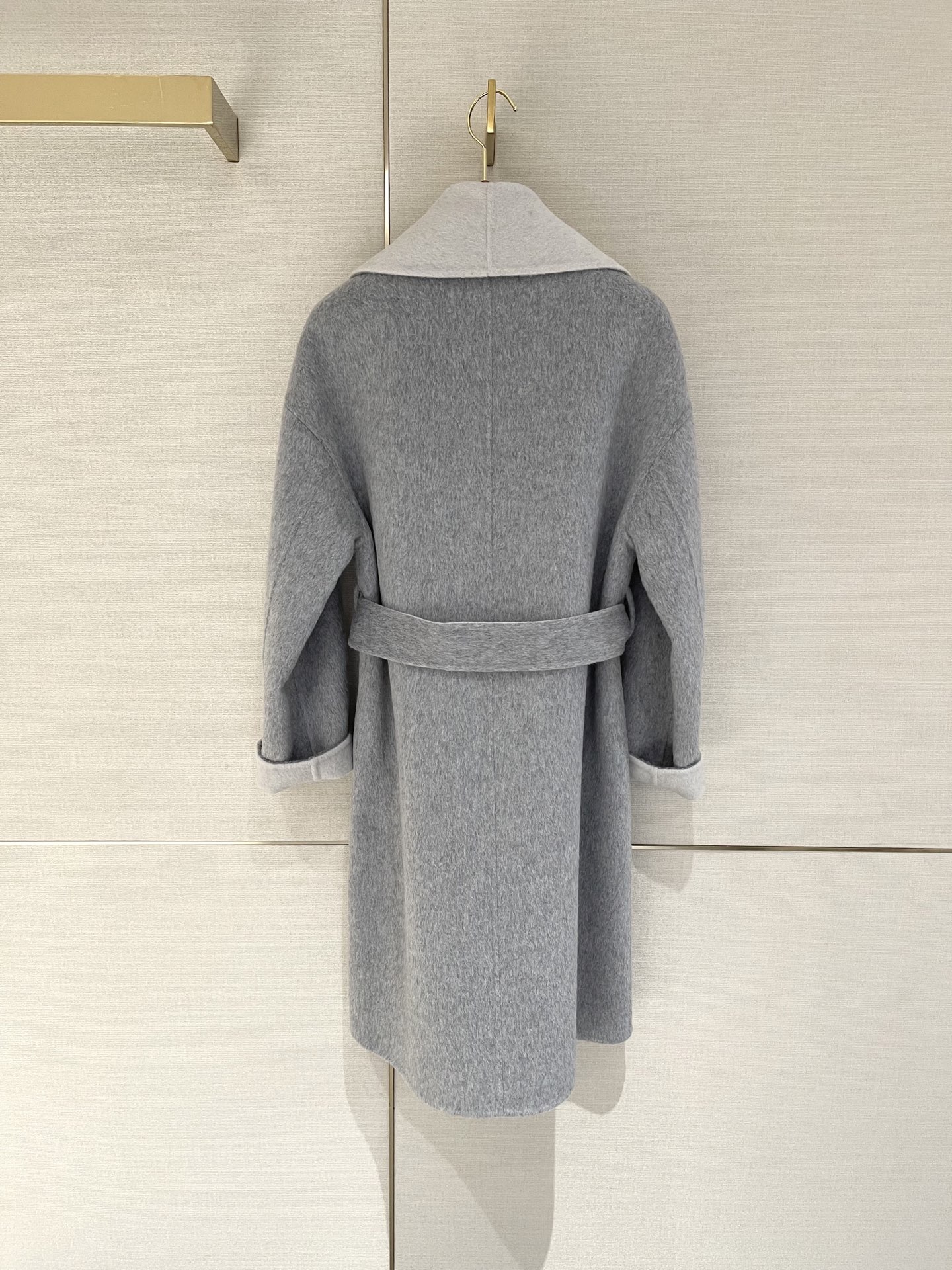 Loro Piana cashmere and wool overcoat , casual, stylish, grey 