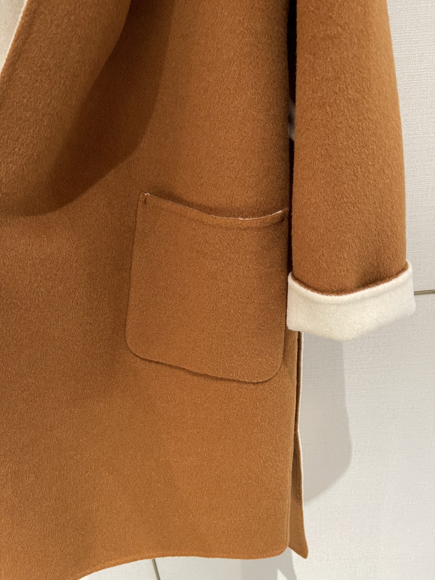 Loro Piana cashmere and wool overcoat , casual, stylish, caramel