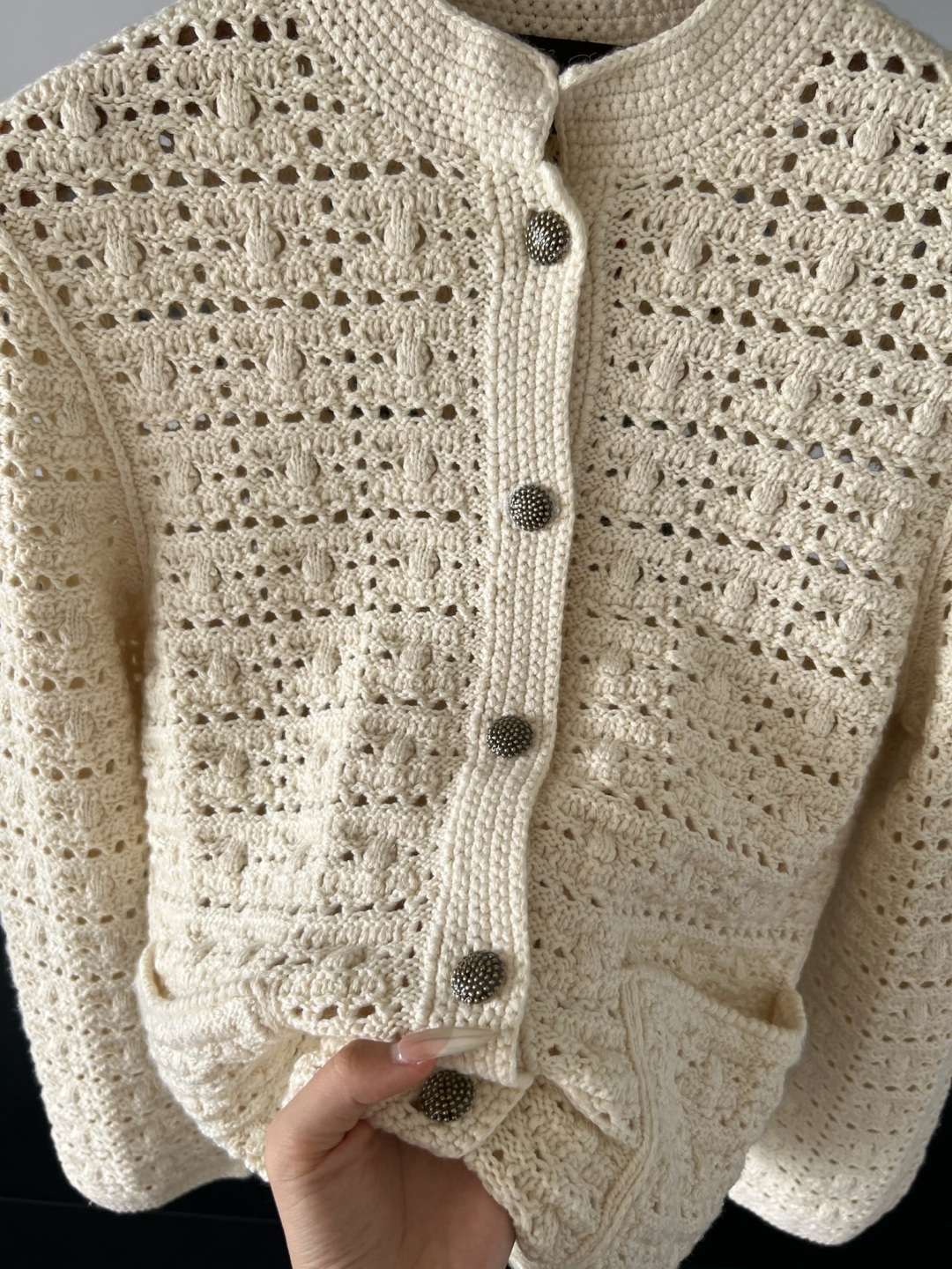 Loro Piana Arola Jacket  Cashmere, Abaca,old money style outfit with high-end solid color hand hook linen cardigan paired with pants