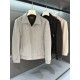 Loro Piana Men'sjacket Autumn/Winter Skiing Series Wool Collar Zipper Jacket