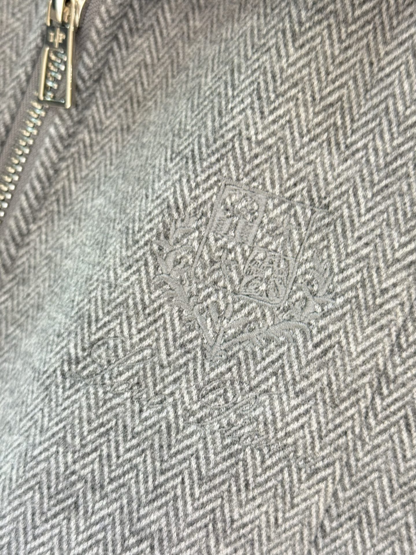 Loro Piana Men'sjacket Autumn/Winter Skiing Series Wool Collar Zipper Jacket