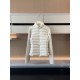 Moncler Horizontal stripe hooded lightweight down jacket