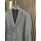 Zegna New autumn and winter knitted herringbone suit, Dark grey