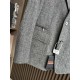 Zegna New autumn and winter knitted herringbone suit, Dark grey