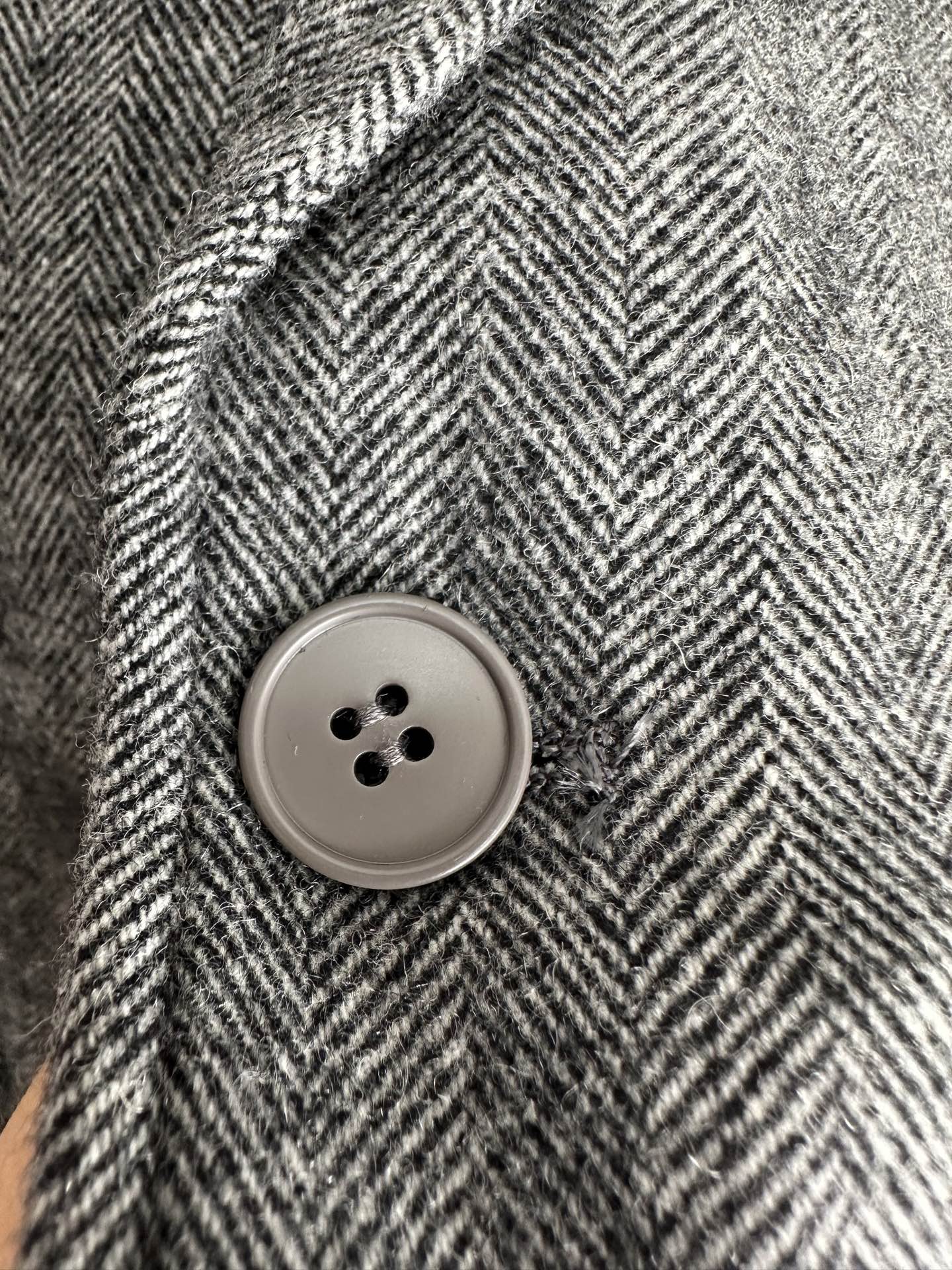 Zegna New autumn and winter knitted herringbone suit, Dark grey