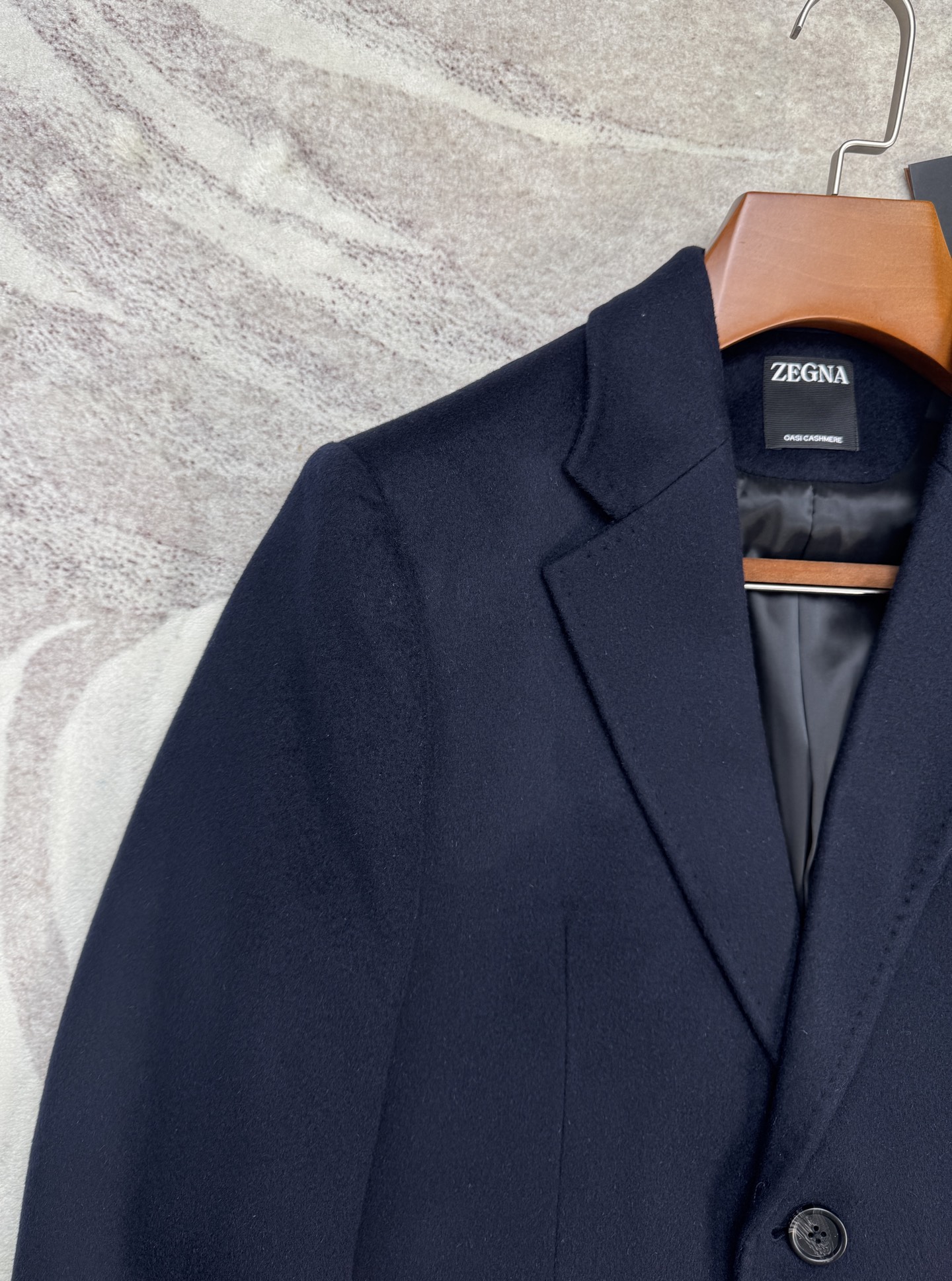 Zegna men's cashmere coat,Mid-length 