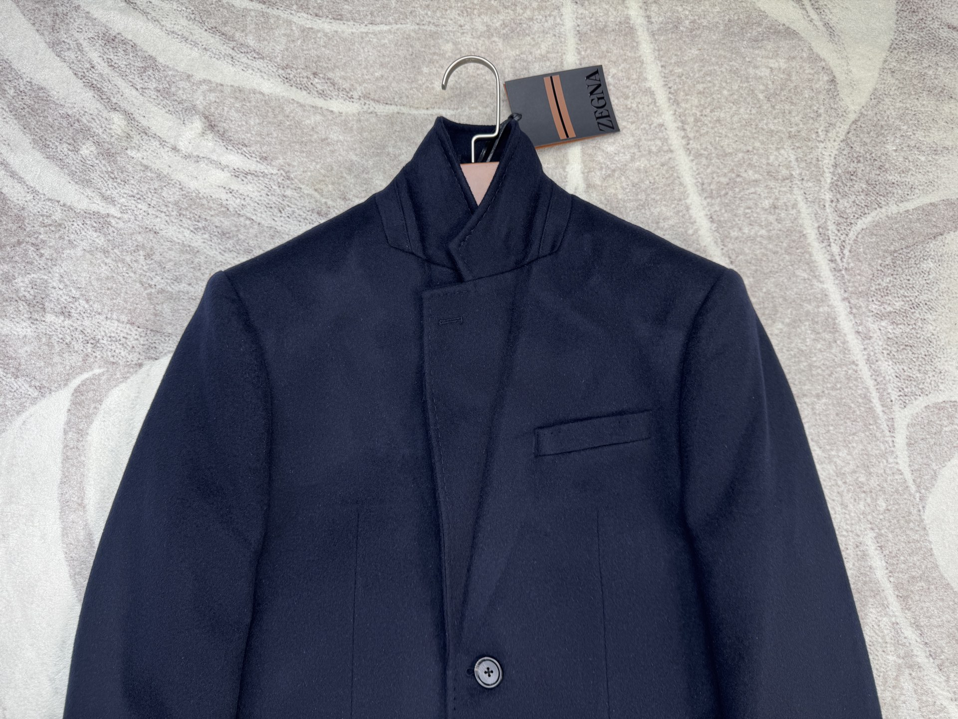 Zegna men's cashmere coat,Mid-length 