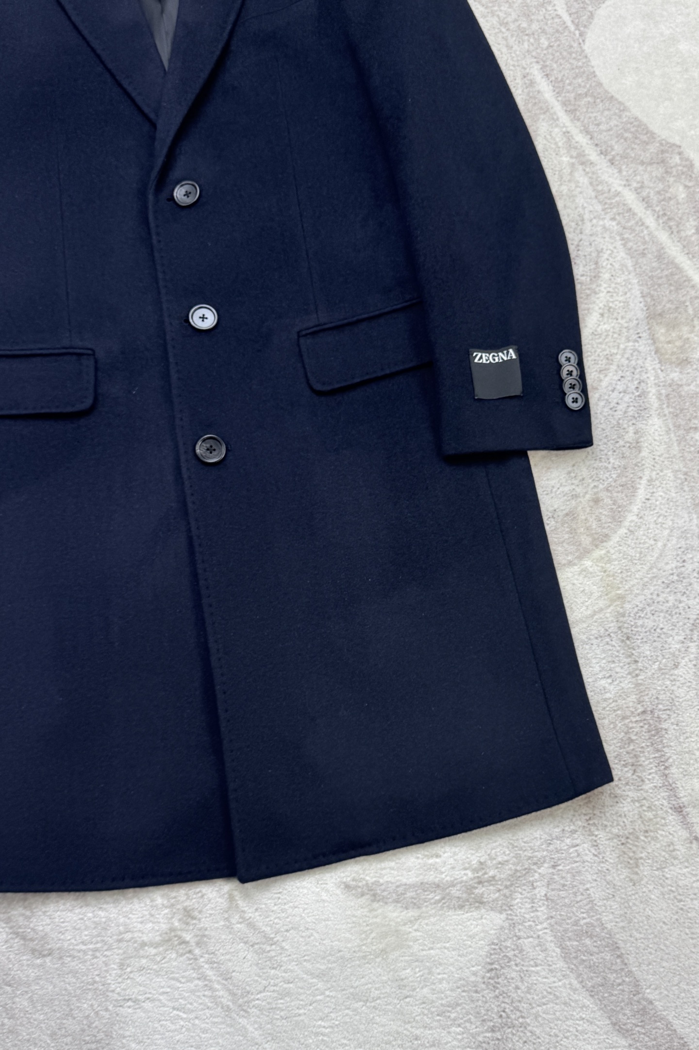 Zegna men's cashmere coat,Mid-length 