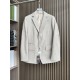 Zegna New autumn and winter knitted herringbone suit, light grey