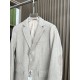 Zegna New autumn and winter knitted herringbone suit, light grey
