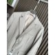 Zegna New autumn and winter knitted herringbone suit, light grey
