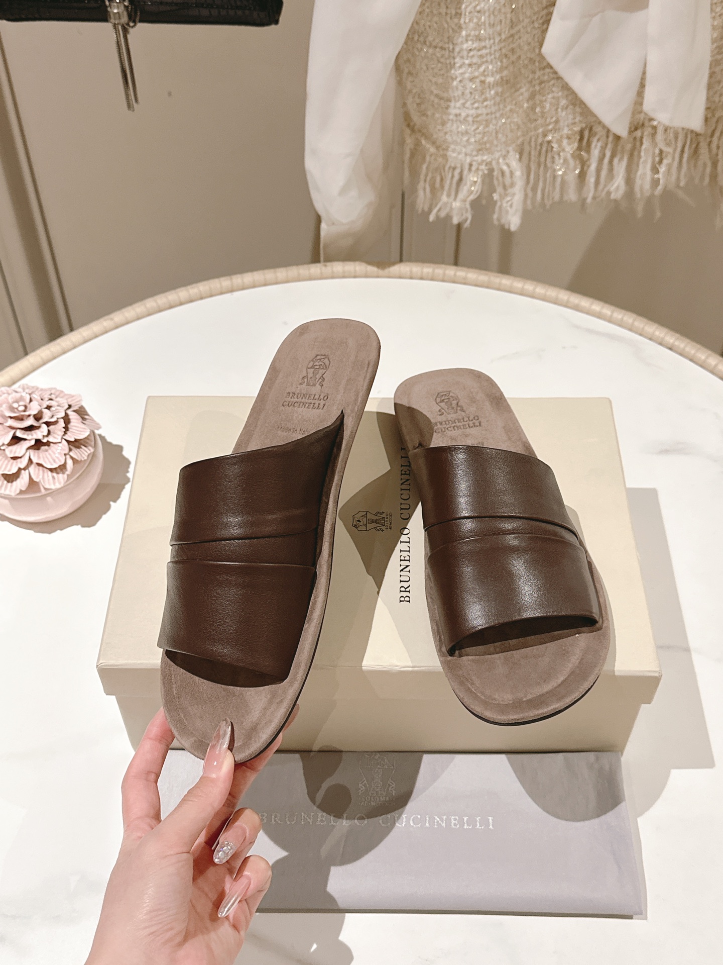 Brunello Cucineli Flat Slippers,BC Slippers Brunello Cucineli Flat Slippers,BC Slippers