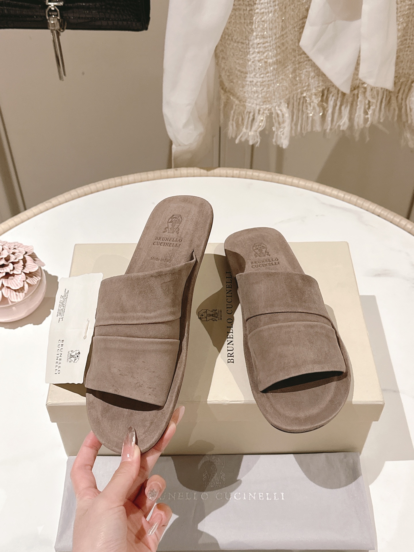 Brunello Cucineli Flat Slippers,BC Slippers Brunello Cucineli Flat Slippers,BC Slippers