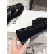 CELINE BATEAU IN SUEDE CALFSKIN Black