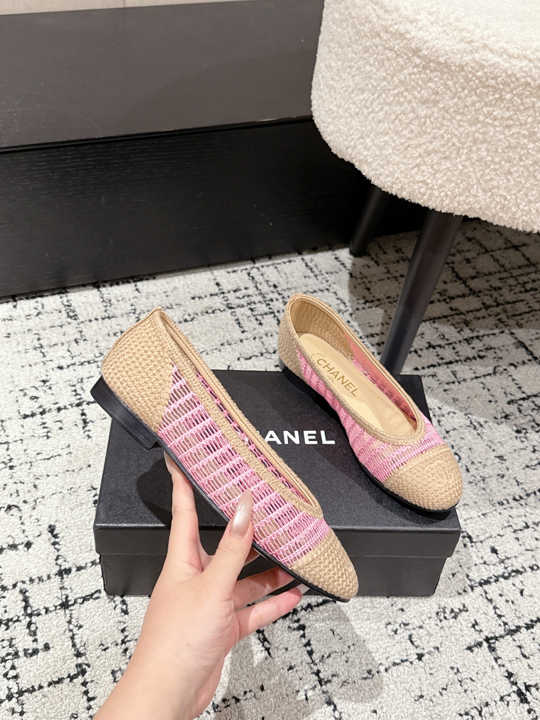 CHANEL 2025 woven ballet flats CHANEL 2025 woven ballet flats