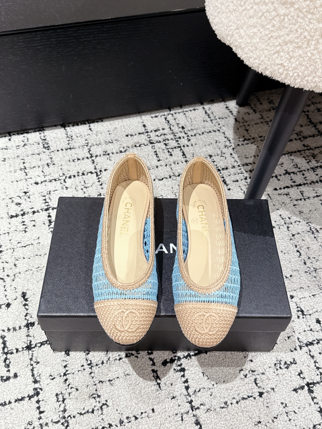 CHANEL  2025  woven ballet flats