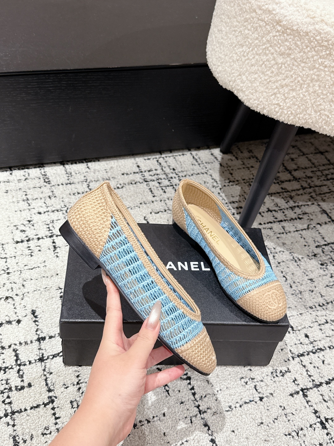 CHANEL 2025 woven ballet flats CHANEL 2025 woven ballet flats