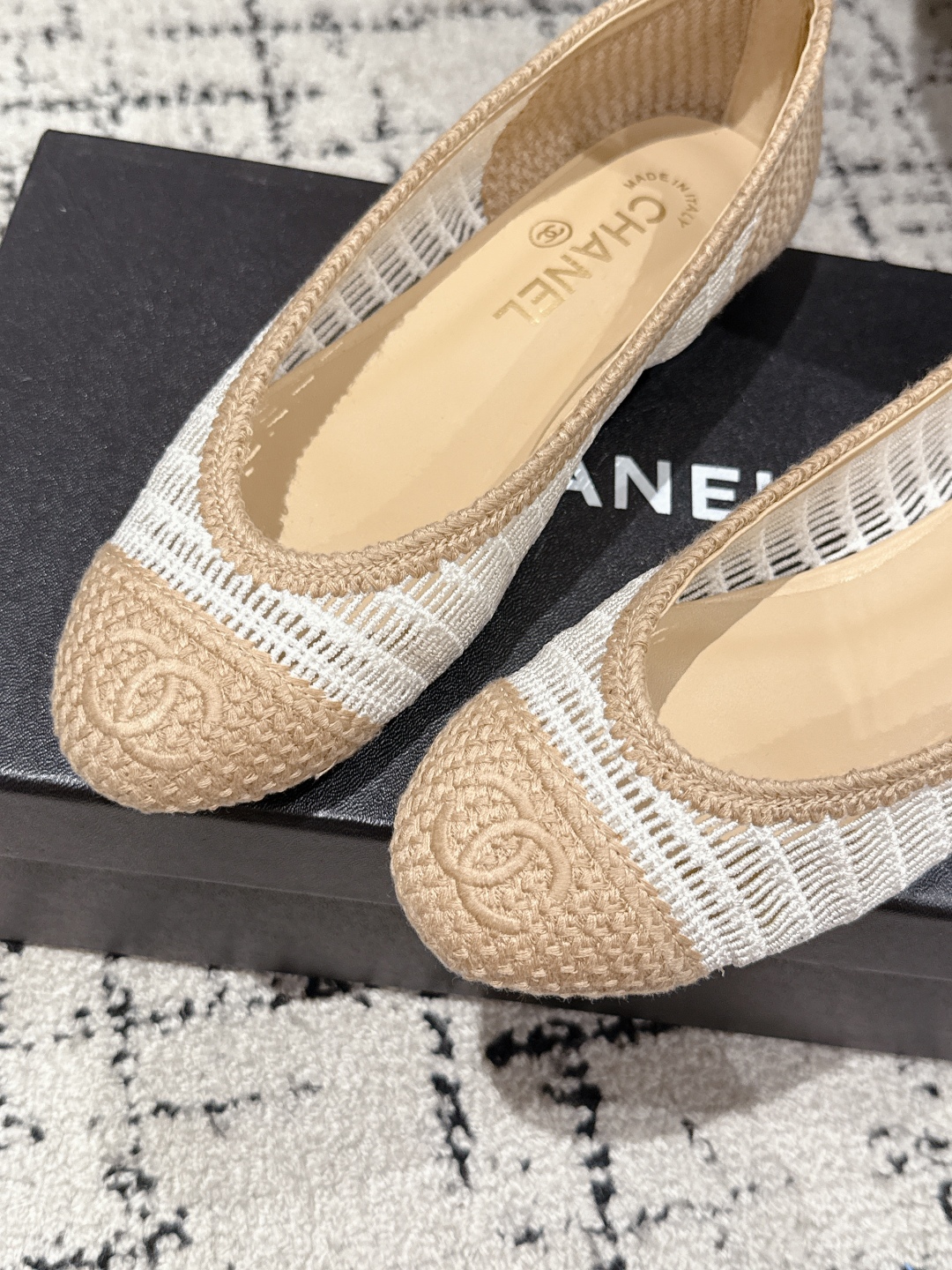 CHANEL  2025  woven ballet flats