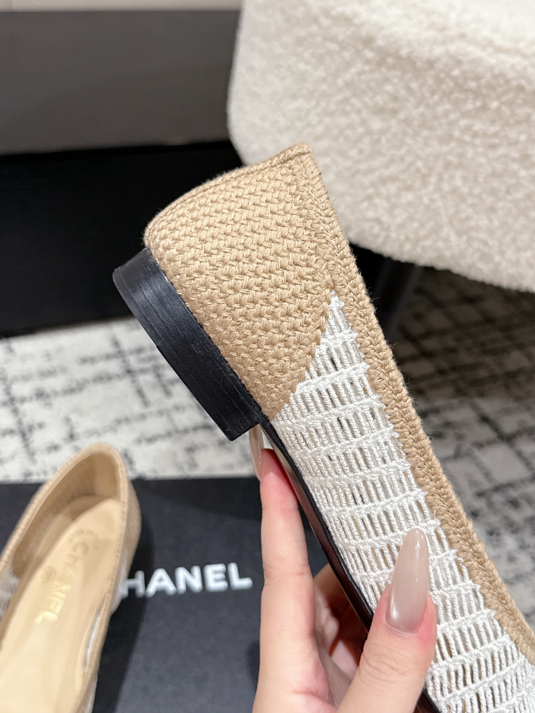 CHANEL  2025  woven ballet flats