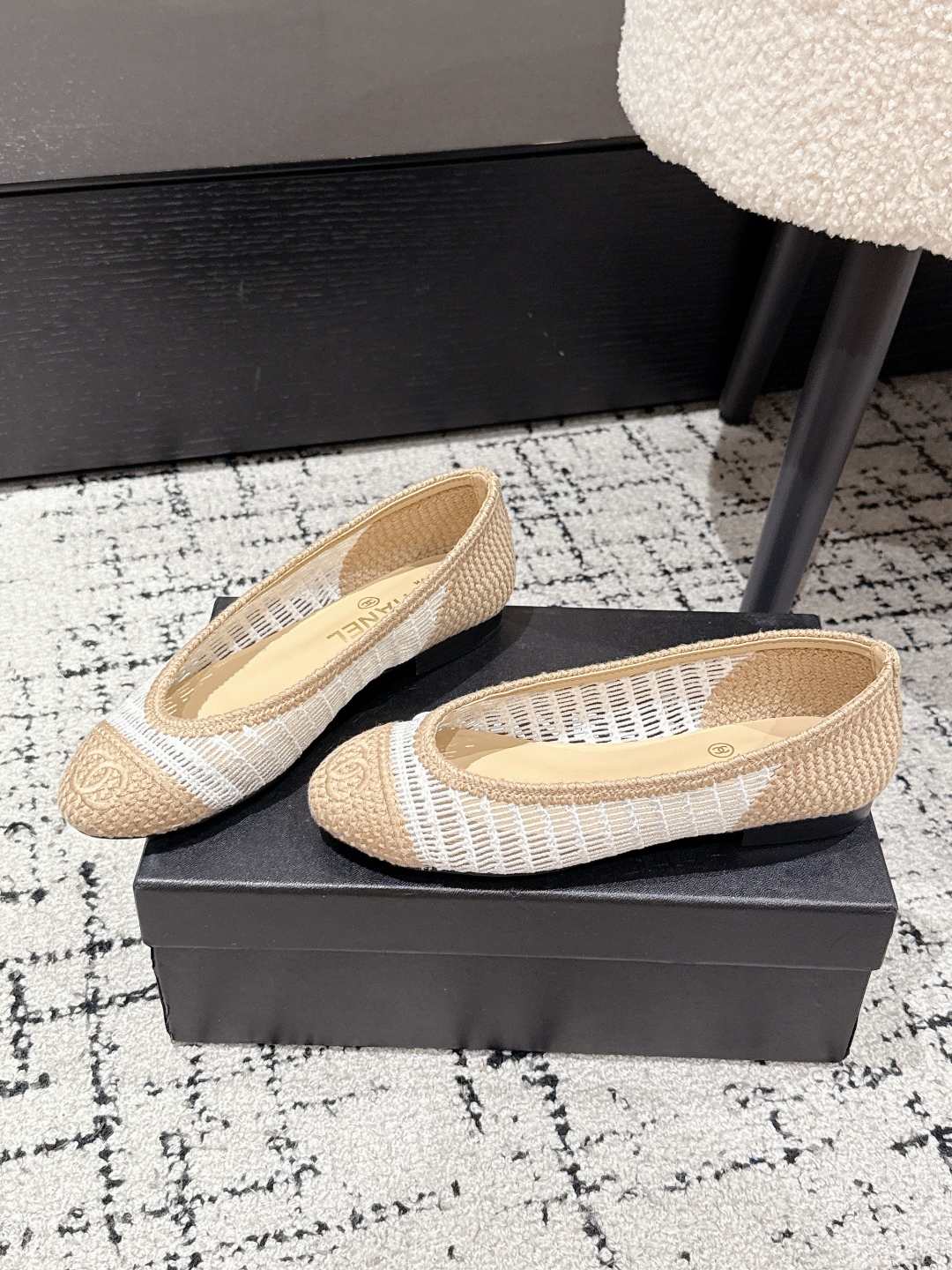 CHANEL  2025  woven ballet flats