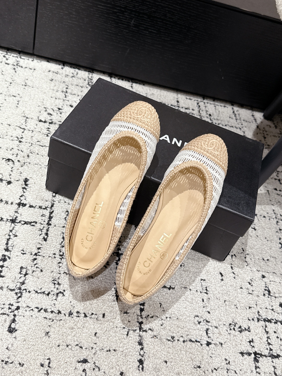 CHANEL  2025  woven ballet flats