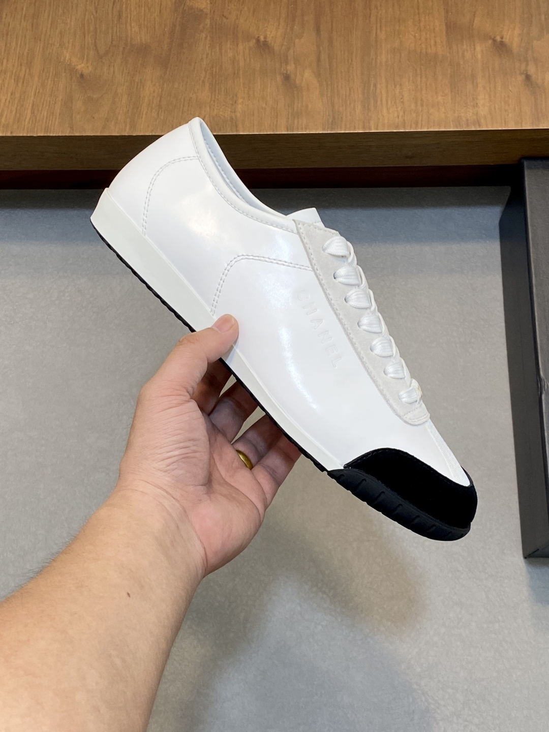 CHANEL 23C panda sneakers men’s shoes CHANEL 23C panda sneakers men’s shoes