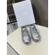 CHRISTIAN DIOR Chrono Sneakers Grey mesh with silver - toned layers CHRISTIAN DIOR Chrono Sneakers Grey mesh with silver - toned layers