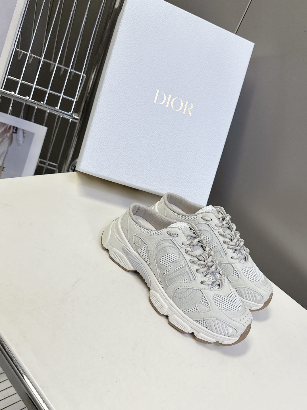CHRISTIAN DIOR  Chrono Sneakers Grey 