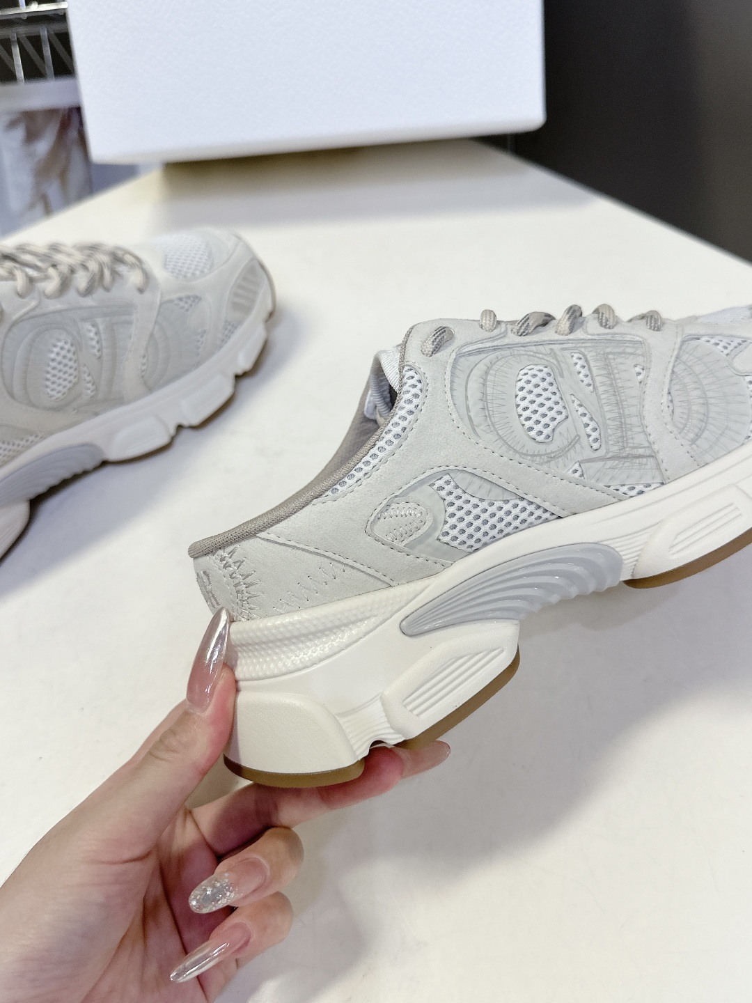 CHRISTIAN DIOR Chrono Sneakers Grey CHRISTIAN DIOR Chrono Sneakers Grey