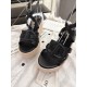 CHRISTIAN DIOR Dway Woven Wedge Sandals, Hollow - Out and Layered, High - Heeled Sandals CHRISTIAN DIOR Dway Woven Wedge Sandals, Hollow - Out and Layered, High - Heeled Sandals