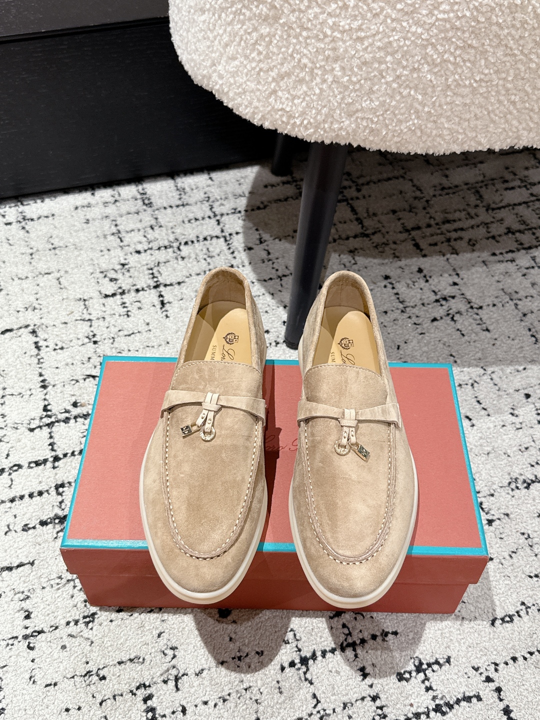 Loro Piana Summer Charms Walk Loafer  Suede