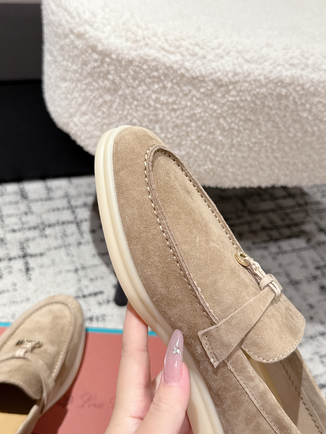 Loro Piana Summer Charms Walk Loafer  Suede