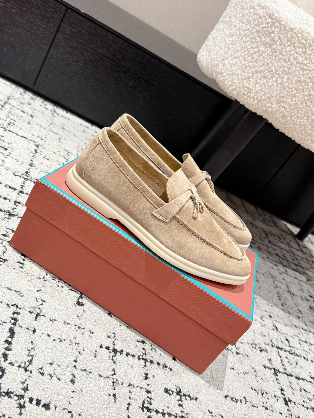 Loro Piana Summer Charms Walk Loafer  Suede