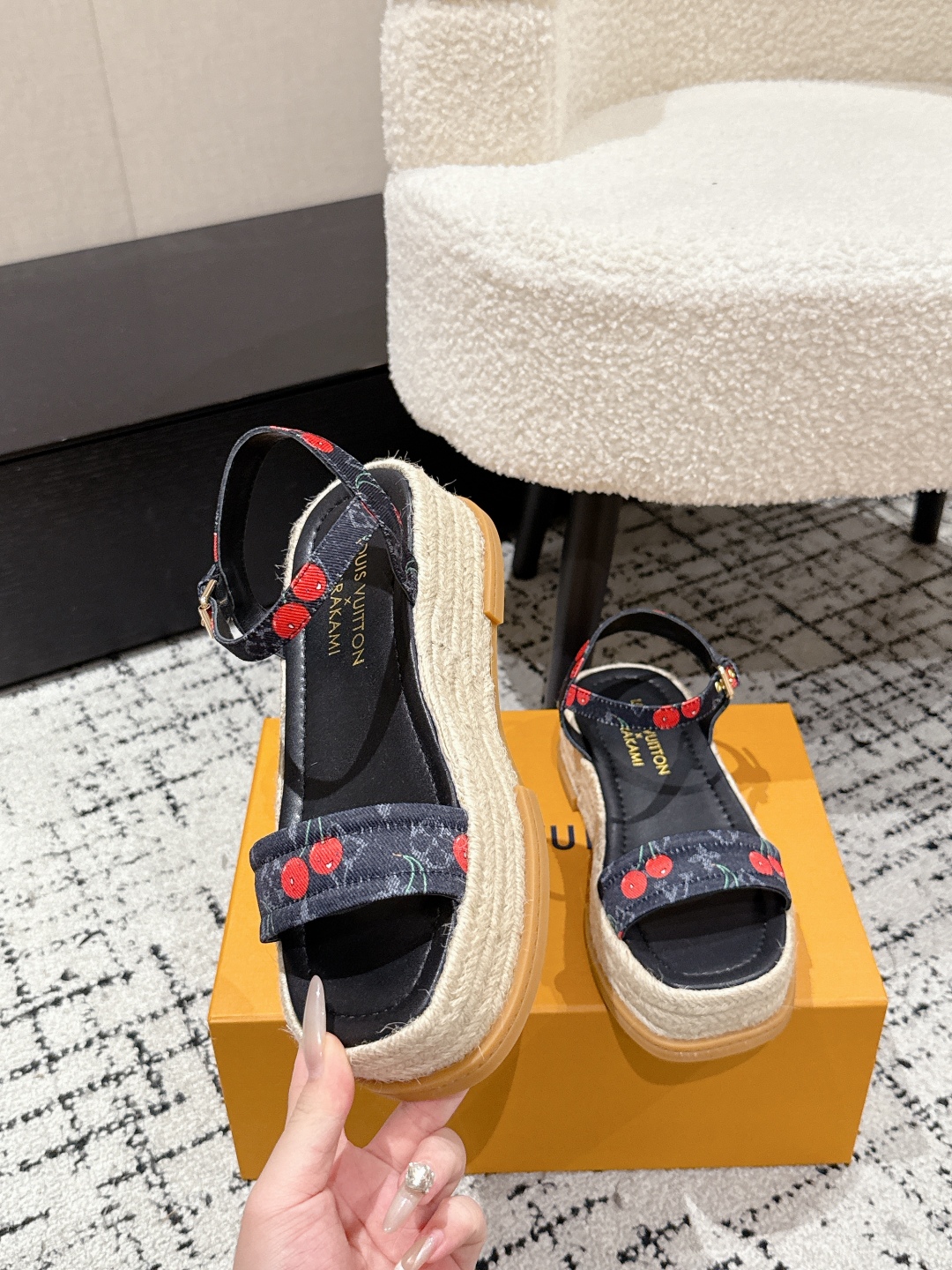 LOUIS VUITTON Maya Platform Espadrille,Takashi Murakami x LOUIS VUITTON 25