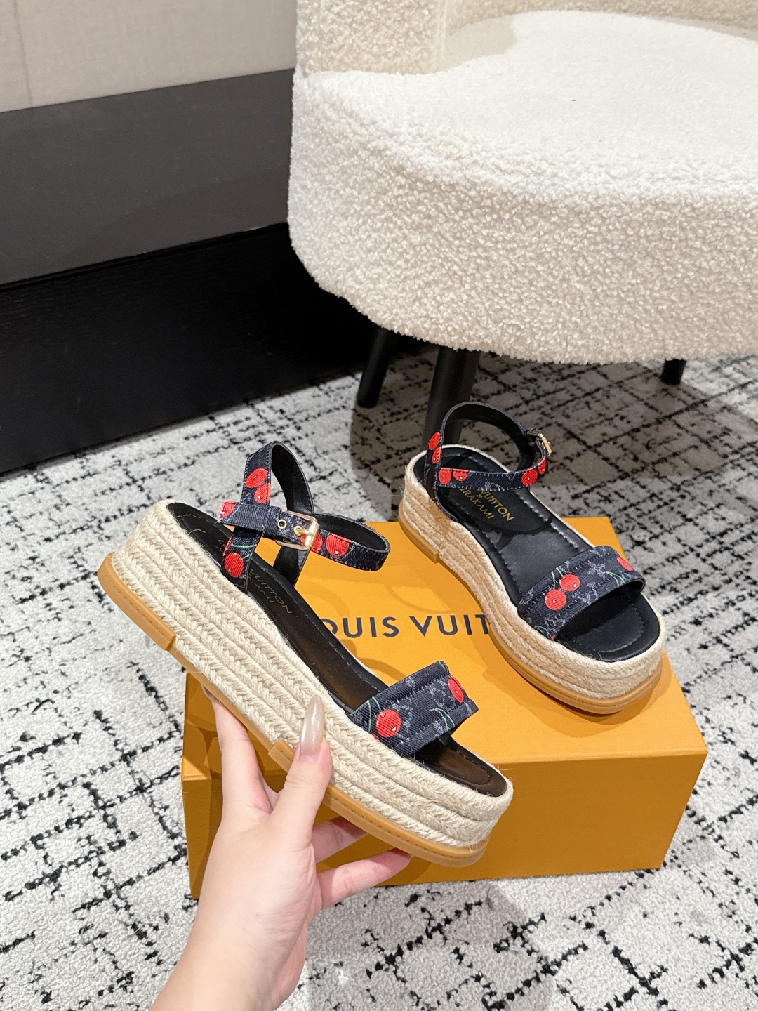 LOUIS VUITTON Maya Platform Espadrille,Takashi Murakami x LOUIS VUITTON 25 LOUIS VUITTON Maya Platform Espadrille,Takashi Murakami x LOUIS VUITTON 25