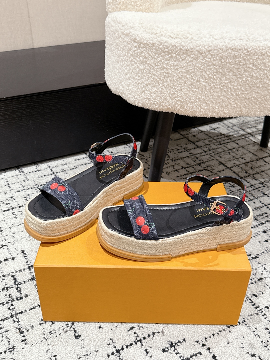 LOUIS VUITTON Maya Platform Espadrille,Takashi Murakami x LOUIS VUITTON 25 LOUIS VUITTON Maya Platform Espadrille,Takashi Murakami x LOUIS VUITTON 25