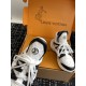 LOUIS VUITTON ARCHLIGHT SNEAKER IN WHITE MIX BLACK EMBOSSED CALFSKIN 101058