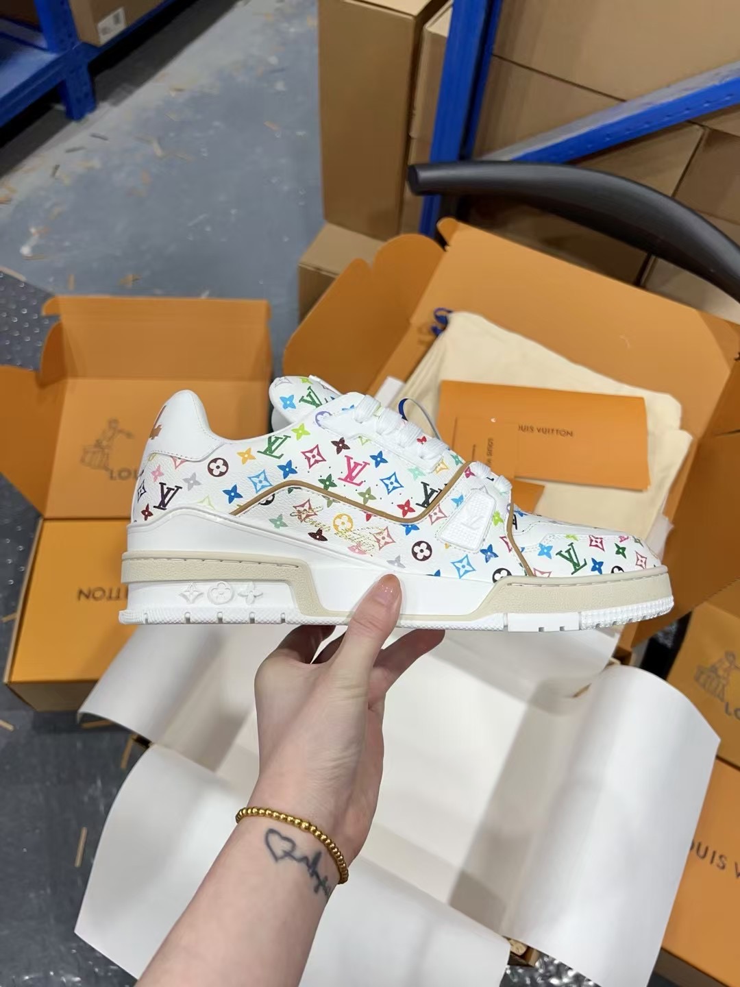 LOUIS VUITTON LV x TM LV Trainer Sneaker 1AGZDF