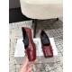 Maison Margiela Numeric square-toe ballerinas Flats,Red