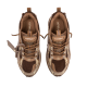 Off White Be Right Back Sneakers- DARK BROWN - CREAM