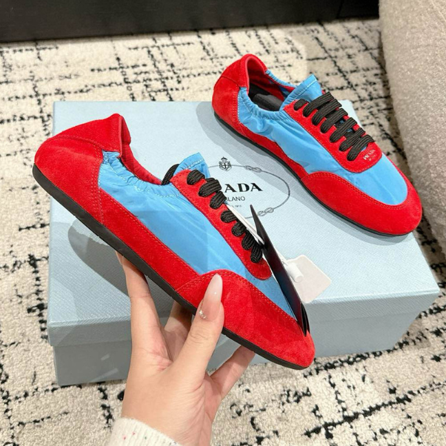 PRADA Collapse Re-Nylon and suede sneakers PRADA Collapse Re-Nylon and suede sneakers