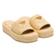 PRADA Natural Crochet flatform slides PRADA Natural Crochet flatform slides