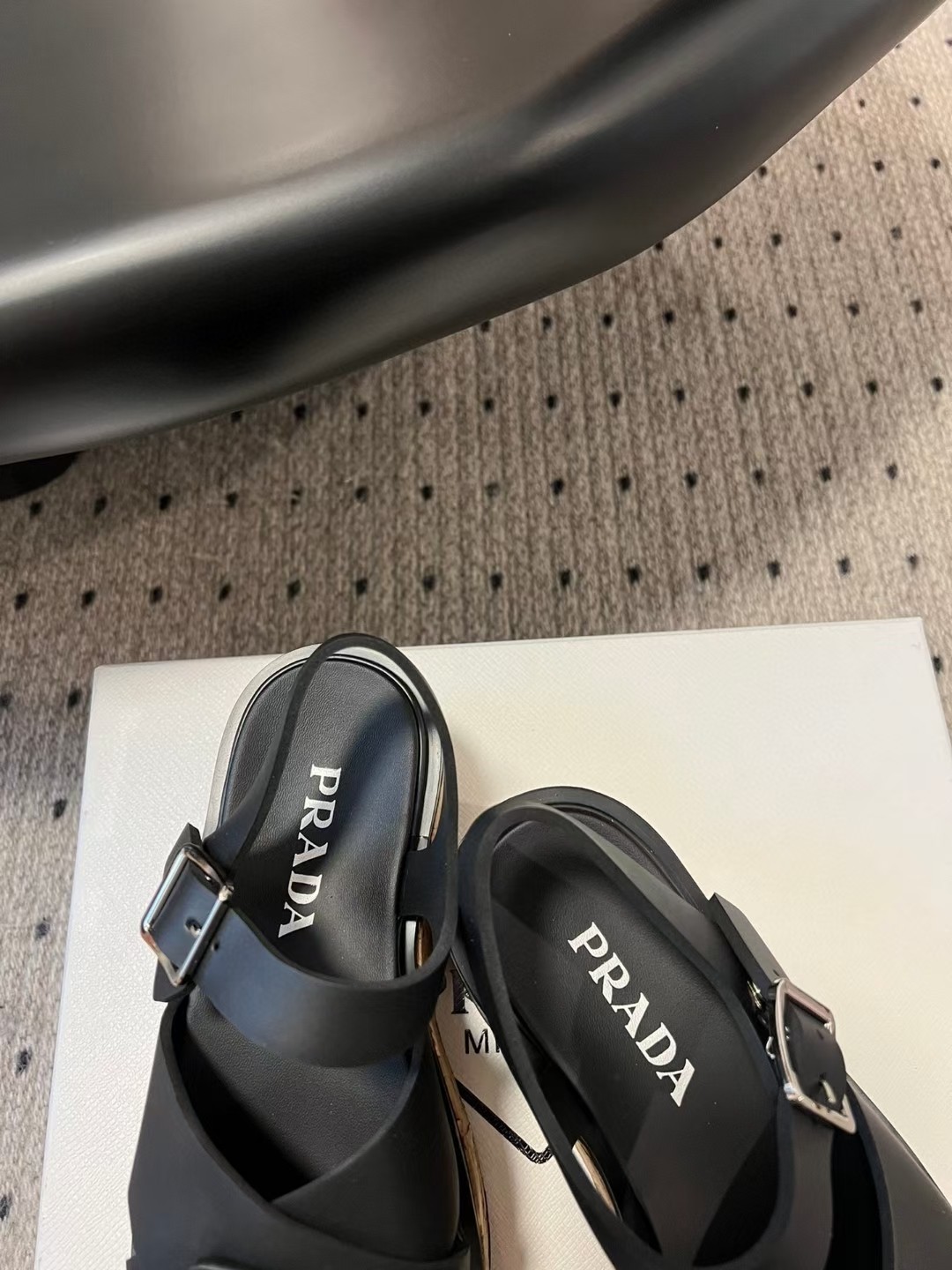 PRADA SNGG Platform Roman Sandals PRADA SNGG Platform Roman Sandals
