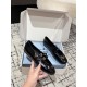 PRADA Women Nappa Leather Ballerinas In Black,Mary Jane Ballet Flats in Patent Leather