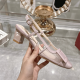 ROGER VIVIER Belle Vivier Slingback Pumps in mesh fabric ROGER VIVIER Belle Vivier Slingback Pumps in mesh fabric