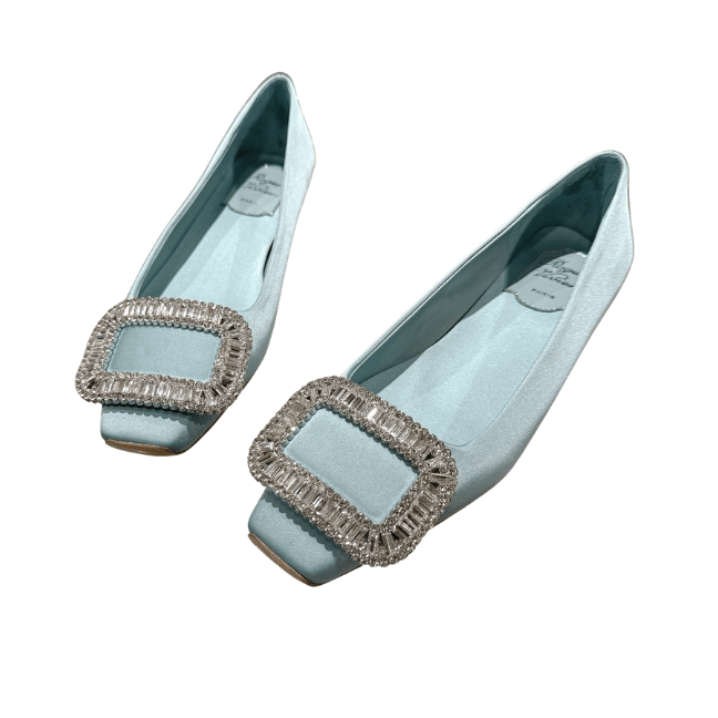 ROGER VIVIER 2025 Spring/Summer New Bell Vivier Series Satin High - heeled Pumps, Roger Vivier Women's Shoes, 2.5cm Heel