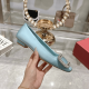 ROGER VIVIER 2025 Spring/Summer New Bell Vivier Series Satin High - heeled Pumps, Roger Vivier Women's Shoes, 2.5cm Heel ROGER VIVIER 2025 Spring/Summer New Bell Vivier Series Satin High - heeled Pumps, Roger Vivier Women's Shoes, 2.5cm Heel