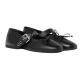 MIUMIU Leather ballerinas Black MIUMIU Leather ballerinas Black